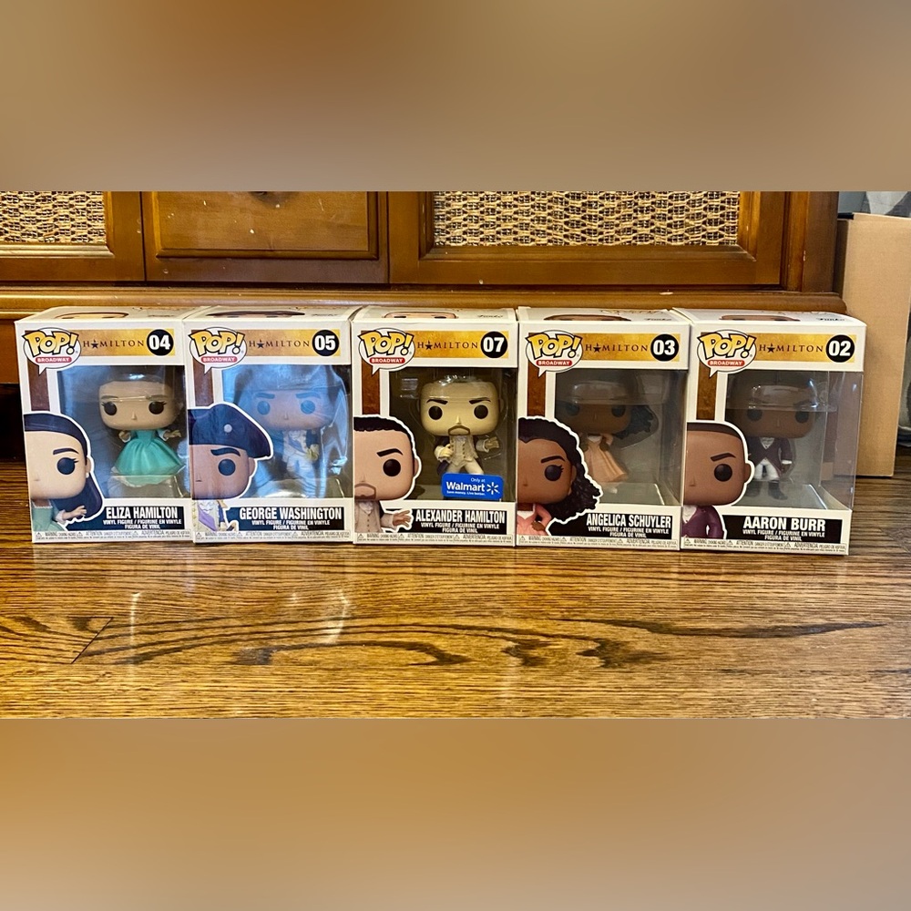 Broadway Hamilton Funko Pop set